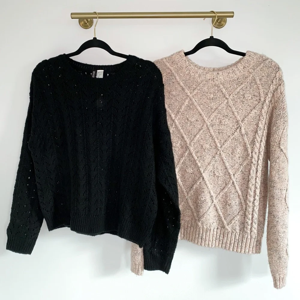 Bundle of Cable Knit Sweaters - Picture 2 of 9